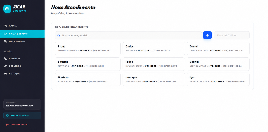 Novo Atendimento / Caixa